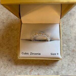 New With Tags Gorgeous Charter Club Silver Cubic Zirconia Ring From Macy's